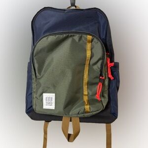 Topo Designs Session unisex backpack - Olive and Navy